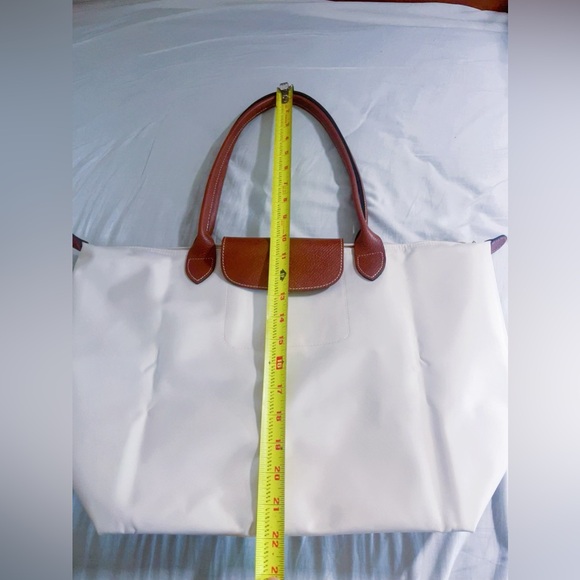 Longchamp Le Pliage large tote bag paper white color - Picture 5 of 11